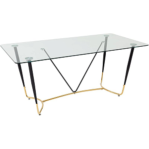 Стол обеденный Garland Collection стеклянная столешница