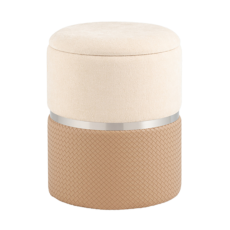 Пуф Mauldine с ящиком бежевый с экокожей Бежевый Молочный в Нижнем Новгороде | Loft Concept 