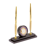 Часы настольные с двумя ручками из натурального камня Stone Clock варинант исполнения - 2 | Loft Concept в Нижнем Новгороде