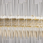 Люстра круглая с прозрачными стеклянными трубками 51 см Nembus варинант исполнения - 9 | Loft Concept в Нижнем Новгороде