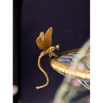 Чаша из прозрачного стекла с рельефным ободком и фигурками стрекоз Eden Garden варинант исполнения - 4 | Loft Concept в Нижнем Новгороде