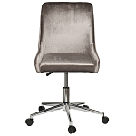 Кресло офисное с обивкой из серого велюра Stylish Velor Office Chair варинант исполнения - 6 | Loft Concept в Нижнем Новгороде