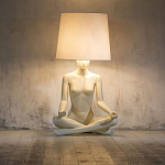 Лампа MANNEQUIN LAMP с абажуром телесный замок варинант исполнения - 5 | Loft Concept в Нижнем Новгороде
