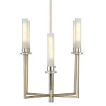 Люстра с 6-ю белыми матовыми плафонами из стекла в форме цилиндра Longitude варинант исполнения - 4 | Loft Concept в Нижнем Новгороде