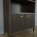 Книжный Стеллаж Elsa Dreams Walnut с задней стенкой варинант исполнения - 2 | Loft Concept в Нижнем Новгороде