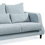 Диван Seldon с мягкими подушками голубое букле варинант исполнения - 6 | Loft Concept в Нижнем Новгороде