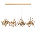 Люстра подвесная из четырех частей с металлическими круглыми элементами Terzani Argent варинант исполнения - 2 | Loft Concept в Нижнем Новгороде