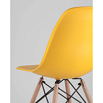 Пластиковый стул на ножках из массива бука Eames Yellow варинант исполнения - 3 | Loft Concept в Нижнем Новгороде