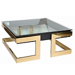 Стол журнальный квадратный с стеклянной столешницей Alonso Glass варинант исполнения - 2 | Loft Concept в Нижнем Новгороде