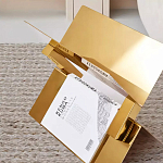 Дизайнерский журнальный стол фигурный золотого цвета Ufuri варинант исполнения - 2 | Loft Concept в Нижнем Новгороде