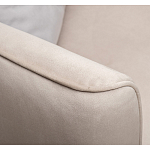 Диван двухместный раскладной светло-серый с кантом Pride варинант исполнения - 6 | Loft Concept в Нижнем Новгороде