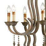 Люстра деревянная с подвесками Gray Curved Profile варинант исполнения - 1 | Loft Concept в Нижнем Новгороде