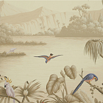 Обои ручная роспись Le Brésil Amarelo Sepia варинант исполнения - 2 | Loft Concept в Нижнем Новгороде