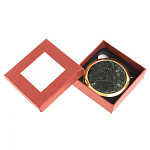 Зеркало карманное двухстороннее круглое из натурального камня Серафинит в подарочной упаковке Gold Stone Mirrors варинант исполнения - 3 | Loft Concept в Нижнем Новгороде