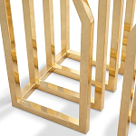 Консоль с чёрной столешницей и золотым фигурным основанием Cosmo варинант исполнения - 1 | Loft Concept в Нижнем Новгороде