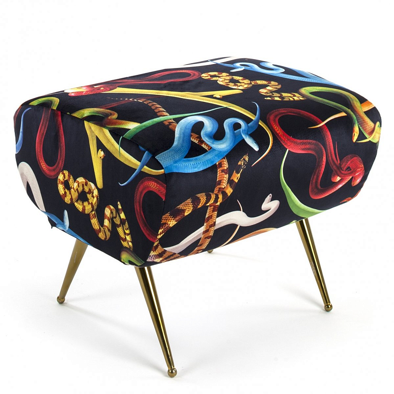 Оттоманка Seletti Pouf Snakes Мульти Латунь в Нижнем Новгороде | Loft Concept 