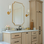 Зеркало в золотой деревянной раме Riviera варинант исполнения - 4 | Loft Concept в Нижнем Новгороде