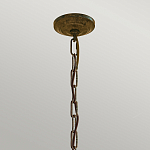 Люстра бронзового цвета с 6-ю лампами и подвесками из оптического стекла в классическом стиле Feiss варинант исполнения - 4 | Loft Concept в Нижнем Новгороде