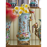 Ваза с птичкой из фарфора с бронзовыми элементами Garden of Eden варинант исполнения - 7 | Loft Concept в Нижнем Новгороде