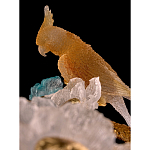 Люстра круглая на золотом каркасе с птичками и цветочным декором Miscellaneous herbs варинант исполнения - 3 | Loft Concept в Нижнем Новгороде