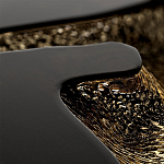 Дизайнерский журнальный стол круглый с декоративным расколом в центре стола Flaming варинант исполнения - 1 | Loft Concept в Нижнем Новгороде