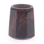 Подсвечник из натурального камня обсидиан со свечой Stone Candlestick варинант исполнения - 1 | Loft Concept в Нижнем Новгороде