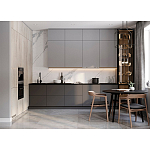 Серый кухонный гарнитур с фасадом под светлый дуб Ferrand Kitchen Set варинант исполнения - 3 | Loft Concept в Нижнем Новгороде