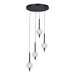 Люстра светодиодная каскадная с 4-мя сферическими стеклянными плафонами Splatter варинант исполнения - 3 | Loft Concept в Нижнем Новгороде