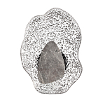 Бра с волнообразным стеклянным плафоном и вставкой из мрамора Liquid Stone варинант исполнения - 1 | Loft Concept в Нижнем Новгороде