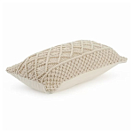 Чехол на подушку с макраме бежевого цвета Macrame варинант исполнения - 1 | Loft Concept в Нижнем Новгороде