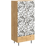 Шкаф с принтом Leaf bouquet варинант исполнения - 1 | Loft Concept в Нижнем Новгороде