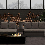 Гипсовая 3D панель с принтографией PM-41 варинант исполнения - 4 | Loft Concept в Нижнем Новгороде