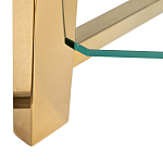 Стеллаж золото с прозрачными стеклянными полками Safekeeping варинант исполнения - 3 | Loft Concept в Нижнем Новгороде