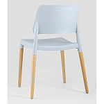 Пластиковый стул на ножках из массива бука Ferret Grey-Blue варинант исполнения - 4 | Loft Concept в Нижнем Новгороде