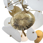 Подвесной светильник с белыми и золотистыми цветами Dahlia Flowers Lamp варинант исполнения - 4 | Loft Concept в Нижнем Новгороде