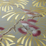 Обои ручная роспись Silk Tree Colourway SC-80 on Pale Grey dyed silk варинант исполнения - 2 | Loft Concept в Нижнем Новгороде