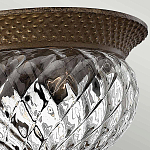 Потолочный светильник с чашеобразным плафоном из толстого волнообразного стекла и широким узорчатым основанием Hinkley варинант исполнения - 10 | Loft Concept в Нижнем Новгороде