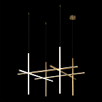 Люстра с 6-ю цилиндрическими плафонами на тонких тросах Trumpet tube варинант исполнения - 3 | Loft Concept в Нижнем Новгороде