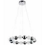 Светодиодная кольцевая люстра Crystal Globule Chrome Chandelier варинант исполнения - 2 | Loft Concept в Нижнем Новгороде