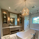 Люстра белая с несколькими ярусами деревянных палочек Bright Wooden Chandelier варинант исполнения - 8 | Loft Concept в Нижнем Новгороде