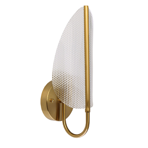 Бра с изогнутым рельефным плафоном Textured Glass