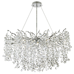 Люстра с хрустальными подвесками на металлических ветках Fairytree Light Silver Chandelier 18 варинант исполнения - 2 | Loft Concept в Нижнем Новгороде