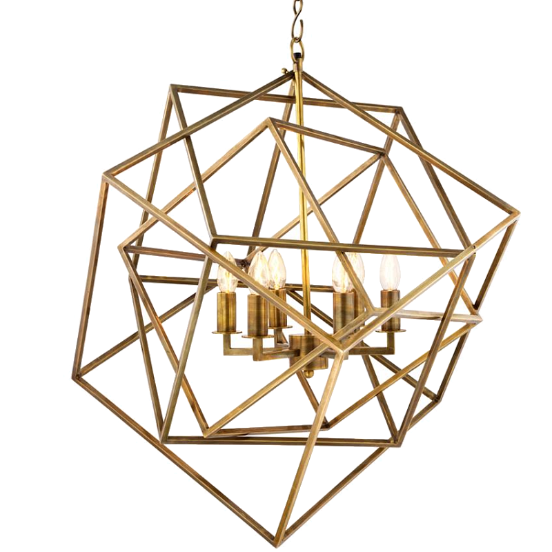 Люстра Lantern Matrix Brass Латунь в Нижнем Новгороде | Loft Concept 