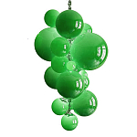 Люстра Grape Balls Зеленое стекло  варинант исполнения - 3 | Loft Concept в Нижнем Новгороде