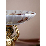 Чаша с цветочным орнаментом на ножке в виде бронзового ангела Eden Garden варинант исполнения - 8 | Loft Concept в Нижнем Новгороде