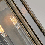 Настенный фонарь прямоугольной формы цвета состаренная латунь с двумя лампами Hinkley варинант исполнения - 2 | Loft Concept в Нижнем Новгороде