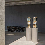 Настольная лампа с основанием из 24 выточенных сферических камней Through Stone варинант исполнения - 4 | Loft Concept в Нижнем Новгороде