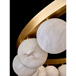 Люстра круглая с сферическими плафонами из натурального камня Phased Spheres варинант исполнения - 3 | Loft Concept в Нижнем Новгороде