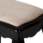 Табурет из массива березы с льяной обивкой в стиле прованс Vintage варинант исполнения - 3 | Loft Concept в Нижнем Новгороде