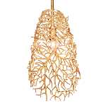 Подвесной светильник золотой в виде кораллов Coral Decor варинант исполнения - 2 | Loft Concept в Нижнем Новгороде